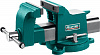 Стальные слесарные тиски Kraftool STEEL, 100 мм 32701-100 цена